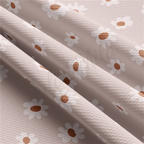Floral Liverpool Bullet Textured Stretch Solid Strip Thick Knit Jersey Fabric