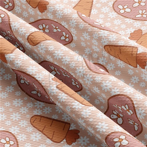 Easter Liverpool Bullet Textured Stretch Solid Strip Thick Knit Jersey Fabric