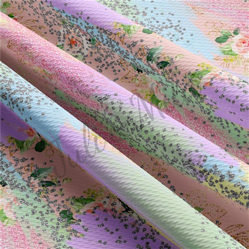Easter Easter85 Liverpool Bullet Textured Stretch Solid Strip Thick Knit Jersey Fabric