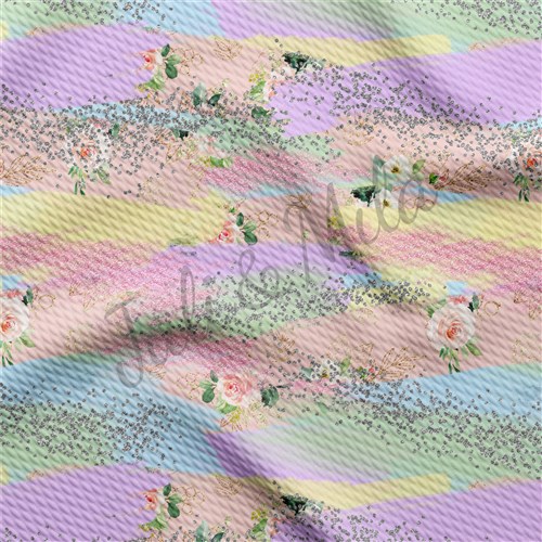 Easter Easter85 Liverpool Bullet Textured Stretch Solid Strip Thick Knit Jersey Fabric