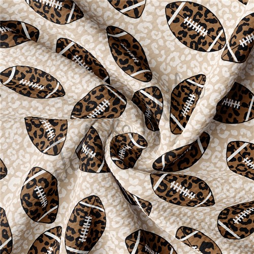 Football Cheetah Printed Liverpool Fabric AA181 & Get a Free $89.99 Embroidery Bundle