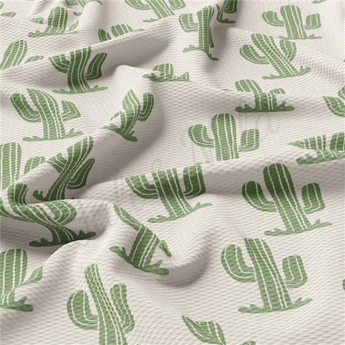 Western Boho Printed Liverpool 4 Way AA1943 cacti & Get a Free $89.99 Embroidery Bundle