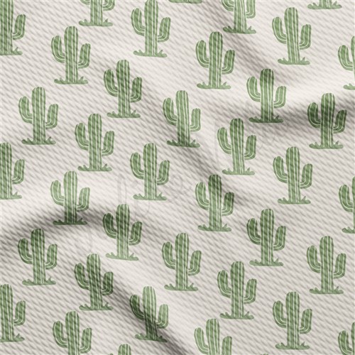 Western Boho Printed Liverpool 4 Way AA1943 cacti & Get a Free $89.99 Embroidery Bundle