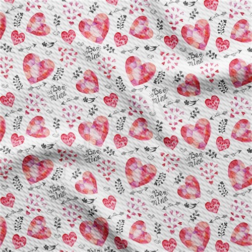 Valentine's Day Liverpool Bullet Textured Stretch Solid Strip Thick Knit Jersey Fabric