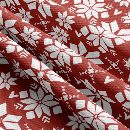 Christmas Christmas Liverpool Bullet Textured Stretch Solid Strip Thick Knit Jersey Fabric