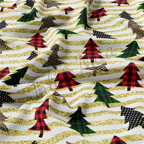 Christmas Liverpool Bullet Textured Stretch Solid Strip Thick Knit Jersey Fabric
