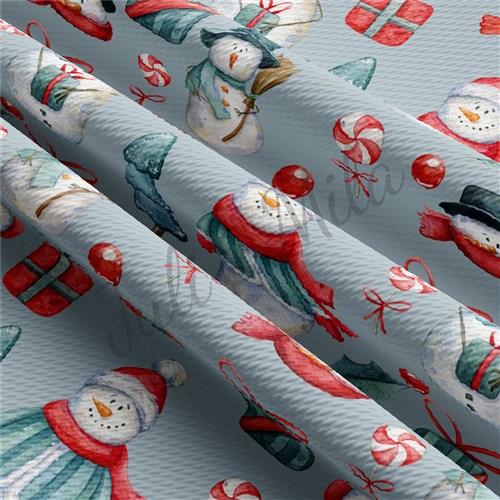 Christmas Liverpool Bullet Textured Stretch Solid Strip Thick Knit Jersey Fabric