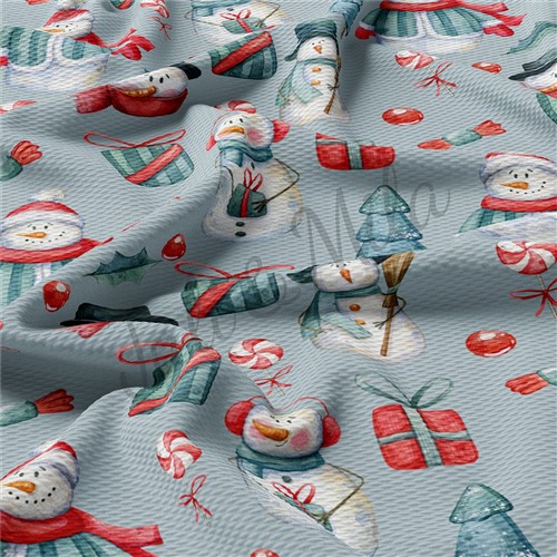 Christmas Liverpool Bullet Textured Stretch Solid Strip Thick Knit Jersey Fabric