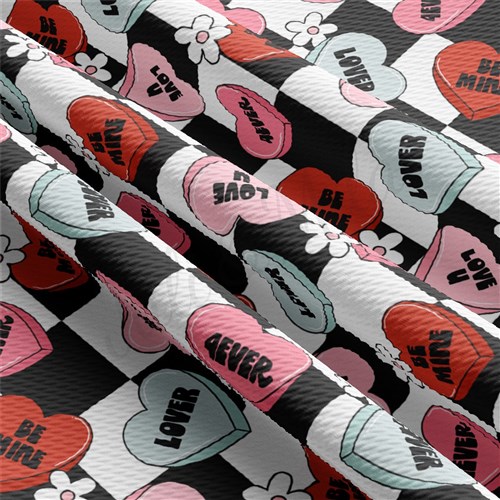 Valentine's Day Liverpool Bullet Textured Stretch Solid Strip Thick Knit Jersey Fabric