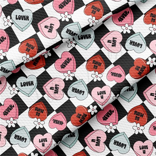Valentine's Day Liverpool Bullet Textured Stretch Solid Strip Thick Knit Jersey Fabric
