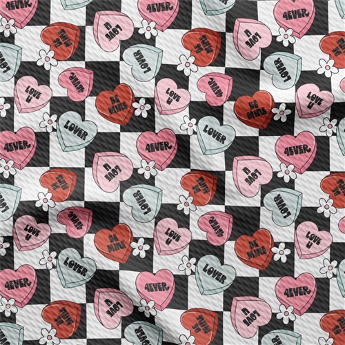 Valentine's Day Liverpool Bullet Textured Stretch Solid Strip Thick Knit Jersey Fabric