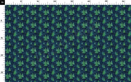 Christmas Watercolor Floral Liverpool Bullet Textured Stretch Solid Strip Thick Knit Jersey Fabric