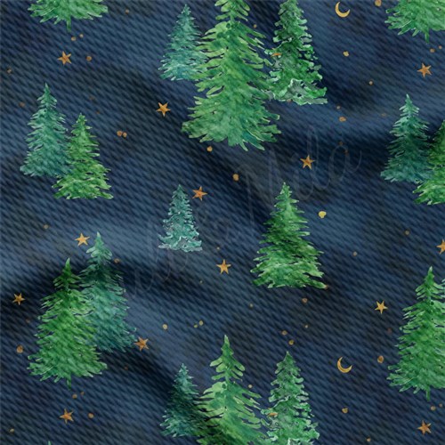 Christmas Watercolor Floral Liverpool Bullet Textured Stretch Solid Strip Thick Knit Jersey Fabric