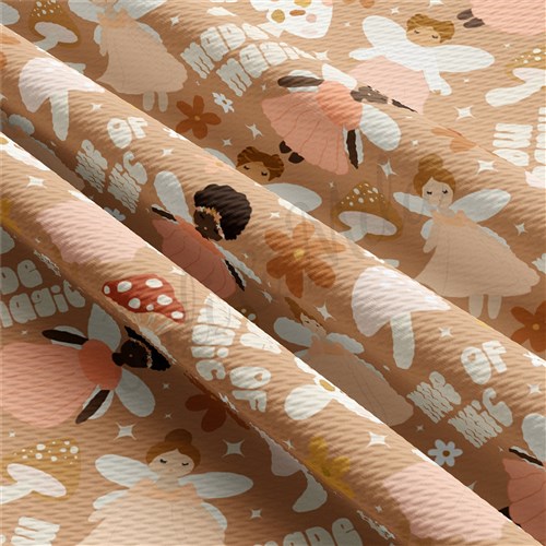 Made of Magic Printed Liverpool Bullet Textured Stretch Solid Strip Thick Knit Jersey Fabric