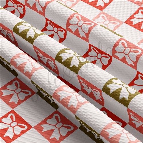 Christmas Printed Liverpool Bullet Textured Stretch Solid Strip Thick Knit Jersey Fabric