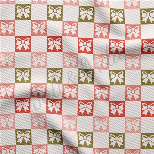 Christmas Printed Liverpool Bullet Textured Stretch Solid Strip Thick Knit Jersey Fabric