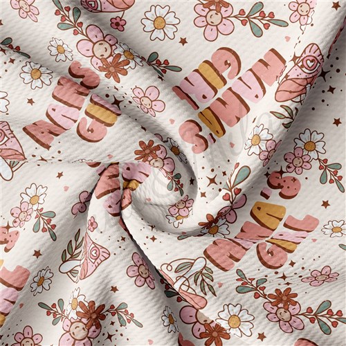 Mam's Girl Printed Liverpool 4 Way Fabric AA1512 & Get a Free $89.99 Embroidery Bundle