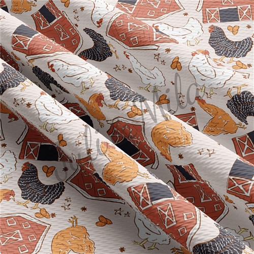 Farm Printed Liverpool 4 Way Fabric animals2 & Get a Free $89.99 Embroidery Bundle