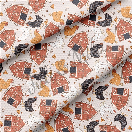 Farm Printed Liverpool 4 Way Fabric animals2 & Get a Free $89.99 Embroidery Bundle