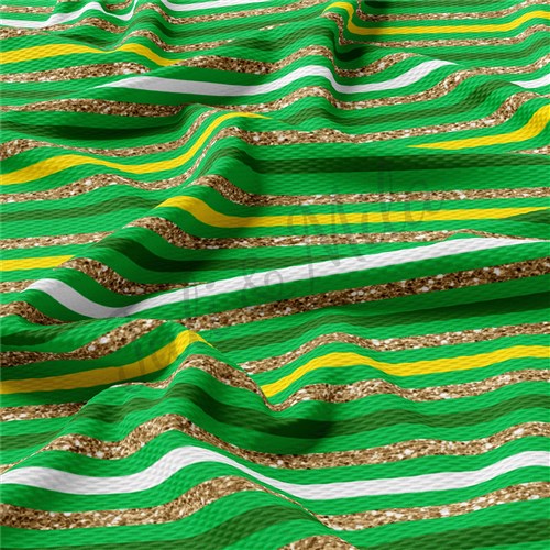 St. Patrick's Day Stripes16 Liverpool Bullet Textured Stretch Solid Strip Thick Knit Jersey Fabric