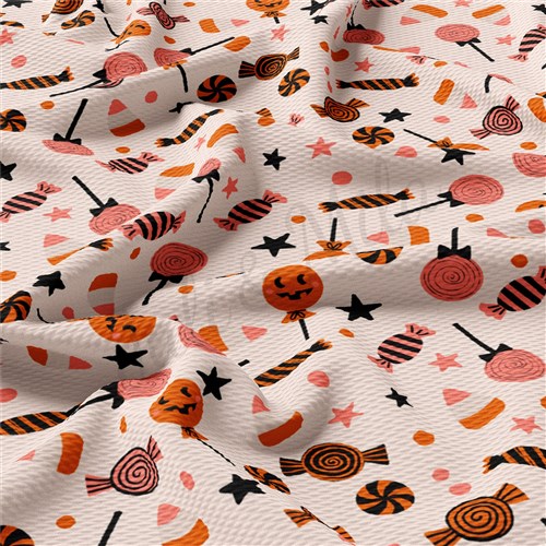 Fall AutumnPrinted Liverpool Bullet Textured Stretch Solid Strip Thick Knit Jersey Fabric