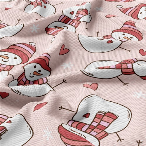 Christmas Christmas Liverpool Bullet Textured Stretch Solid Strip Thick Knit Jersey Fabric