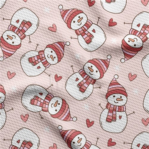 Christmas Christmas Liverpool Bullet Textured Stretch Solid Strip Thick Knit Jersey Fabric