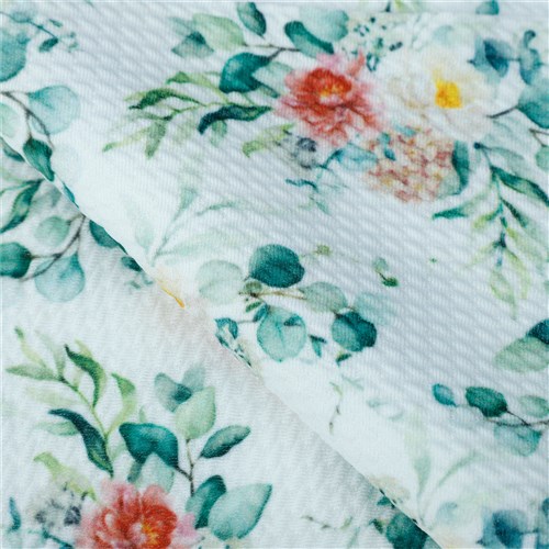 Printed Floral Liverpool Bow Floral greenery(F6 & Get a Free $89.99 Embroidery Bundle