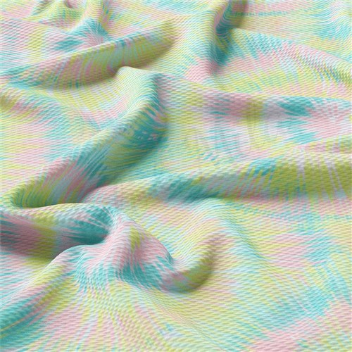 Tie Dye Liverpool Bullet Textured Stretch Solid Strip Thick Knit Jersey Fabric