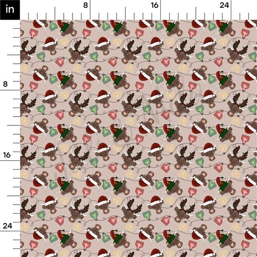 Christmas Printed Liverpool Bullet Textured Stretch Solid Strip Thick Knit Jersey Fabric