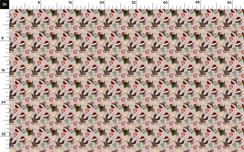 Christmas Printed Liverpool Bullet Textured Stretch Solid Strip Thick Knit Jersey Fabric