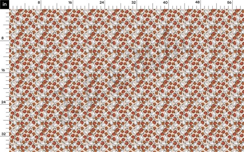 Floral Pumpkin Fall Liverpool Bullet Textured Stretch Solid Strip Thick Knit Jersey Fabric