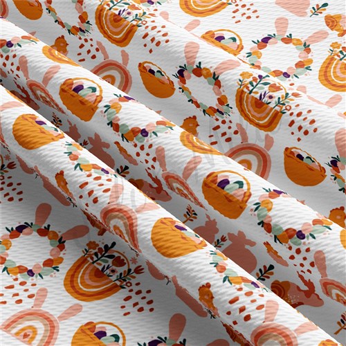 Easter Liverpool Bullet Textured Stretch Solid Strip Thick Knit Jersey Fabric