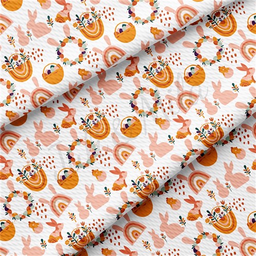 Easter Liverpool Bullet Textured Stretch Solid Strip Thick Knit Jersey Fabric