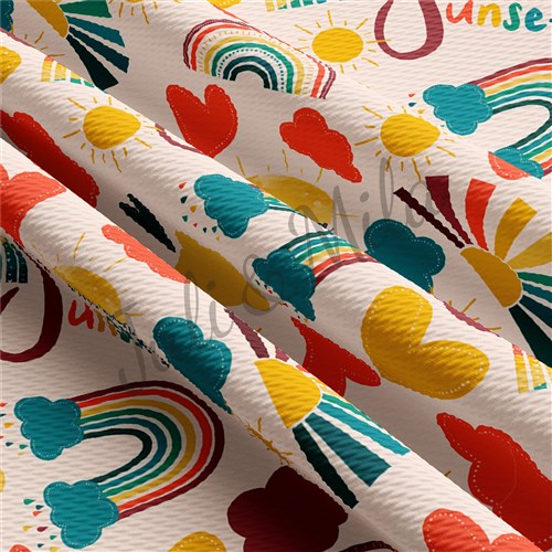 Printed Liverpool Fabric (Rainbow9) & Get a Free $89.99 Embroidery Bundle