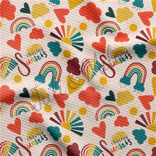 Printed Liverpool Fabric (Rainbow9) & Get a Free $89.99 Embroidery Bundle