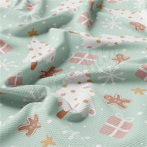 Christmas Printed Liverpool Fabric AA2128 & Get a Free $89.99 Embroidery Bundle