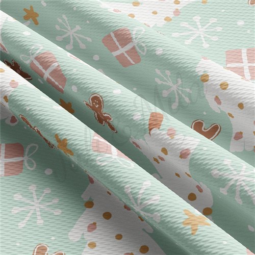 Christmas Printed Liverpool Fabric AA2128 & Get a Free $89.99 Embroidery Bundle