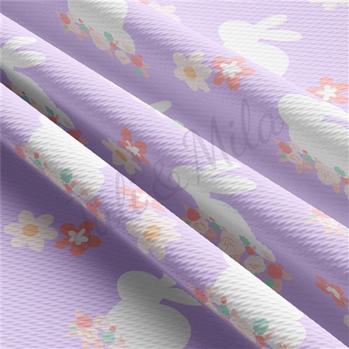 Easter AA1259 Liverpool Bullet Textured Stretch Solid Strip Thick Knit Jersey Fabric