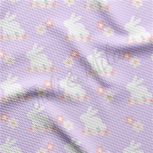 Easter AA1259 Liverpool Bullet Textured Stretch Solid Strip Thick Knit Jersey Fabric