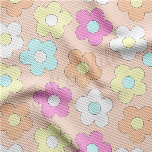 Floral Printed Liverpool 4 Way Fabric AA1500 & Get a Free $89.99 Embroidery Bundle