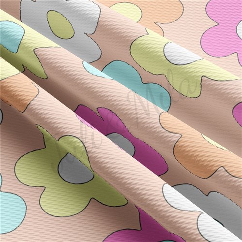 Floral Printed Liverpool 4 Way Fabric AA1500 & Get a Free $89.99 Embroidery Bundle