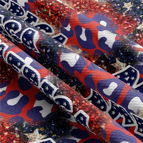 American Patriotic 4th of July Printed Liverpool AA1412 & Get a Free $89.99 Embroidery Bundle