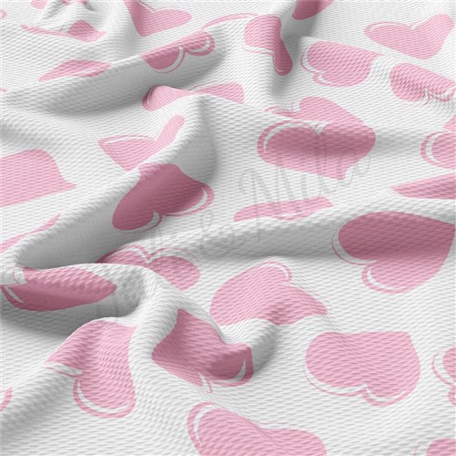 Valentine's Day Liverpool Bullet Textured Stretch Solid Strip Thick Knit Jersey Fabric