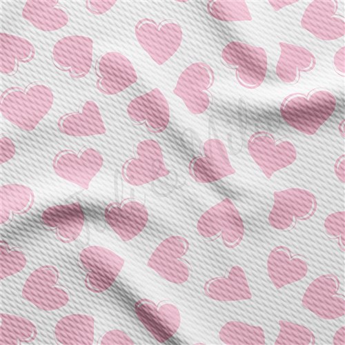 Valentine's Day Liverpool Bullet Textured Stretch Solid Strip Thick Knit Jersey Fabric