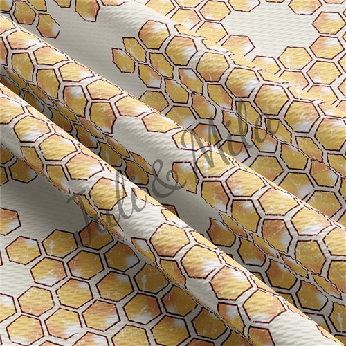 Honey Printed Liverpool 4 Way Fabric Honey3 & Get a Free $89.99 Embroidery Bundle