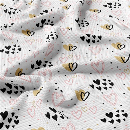 Valentine's Day Liverpool Bullet Textured Stretch Solid Strip Thick Knit Jersey Fabric