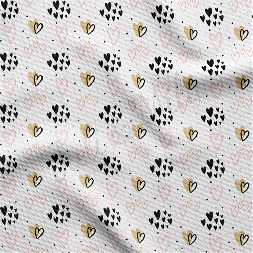 Valentine's Day Liverpool Bullet Textured Stretch Solid Strip Thick Knit Jersey Fabric