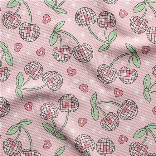 Valentine's Day Printed Liverpool Bullet Textured Stretch Solid Strip Thick Knit Jersey Fabric
