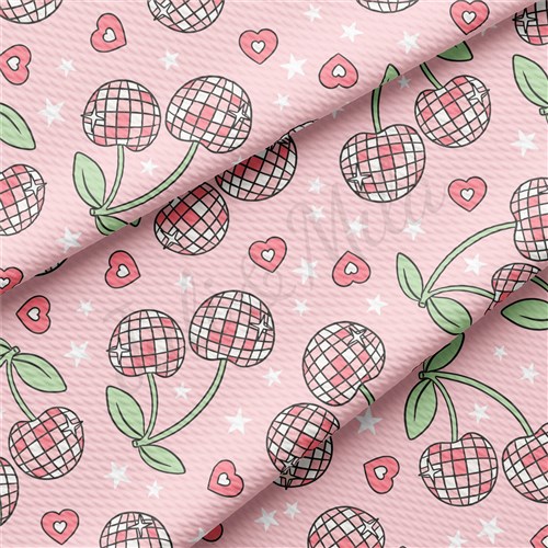 Valentine's Day Printed Liverpool Bullet Textured Stretch Solid Strip Thick Knit Jersey Fabric